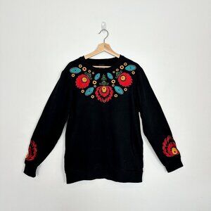Kite New York Floral Embroidered Sweatshirt Sz L